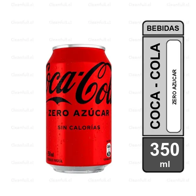 BEBIDA COCA COLA ZERO LATA 350ML | CleanFull